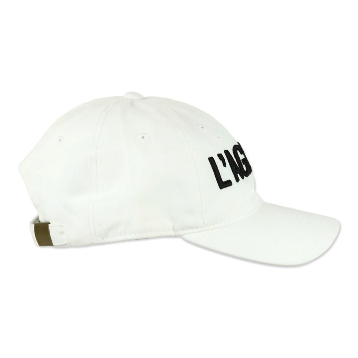 L'Agence White Logo Baseball Cap