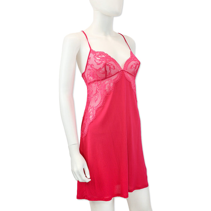 La Perla Hot Pink Modal Lace Dress