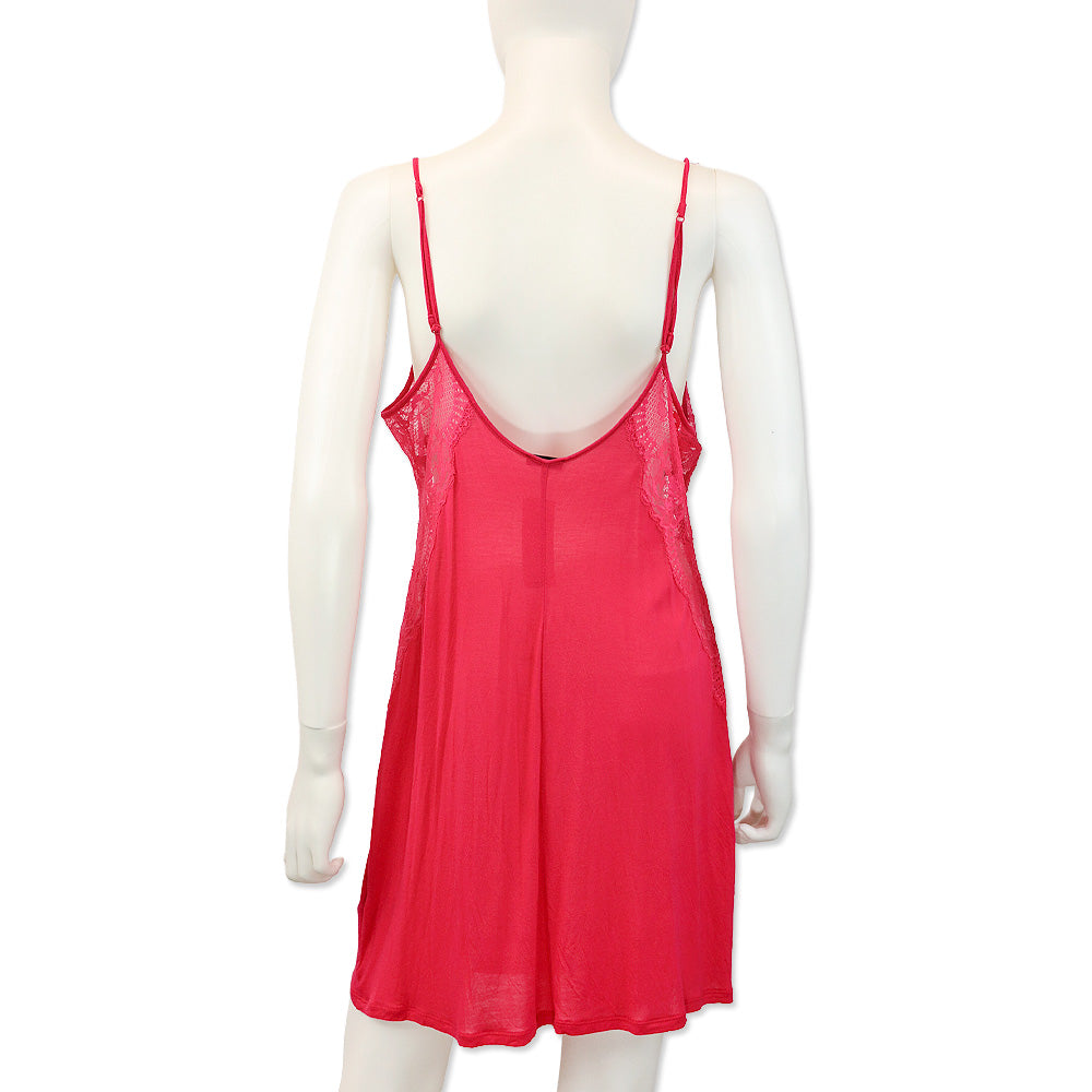 La Perla Hot Pink Modal Lace Dress
