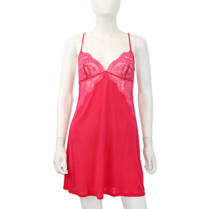 La Perla Hot Pink Modal Lace Dress