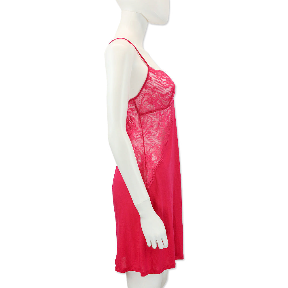 La Perla Hot Pink Modal Lace Dress