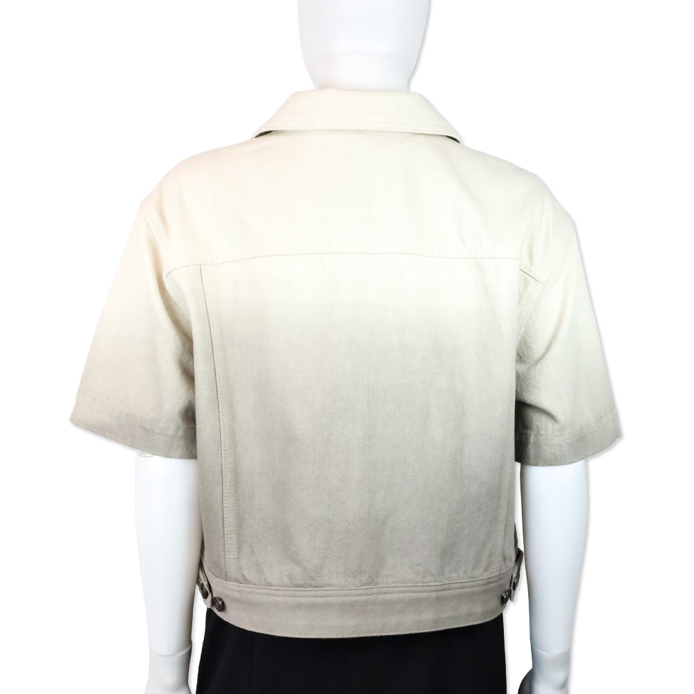 Lafayette 148 Hickory Multi Dip Dye Denim Jacket