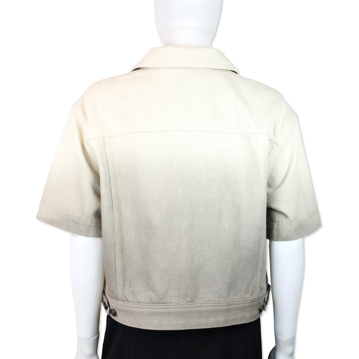 Lafayette 148 Hickory Multi Dip Dye Denim Jacket