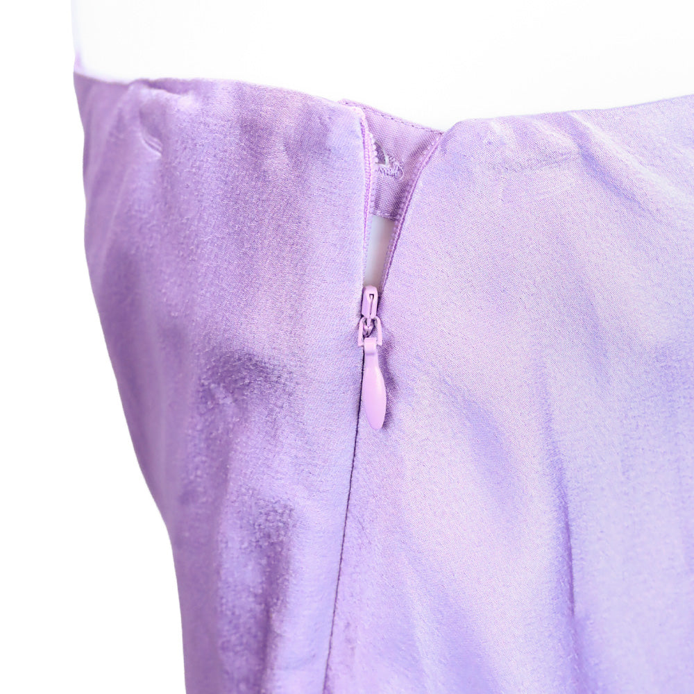 Lafayette 148 Lavender Satin Midi Skirt