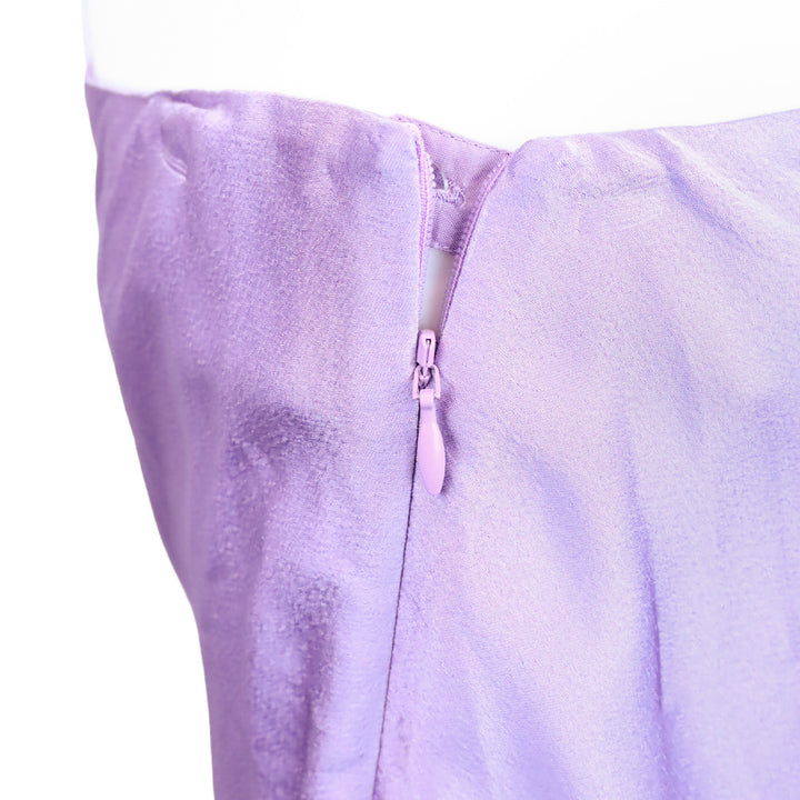 Lafayette 148 Lavender Satin Midi Skirt