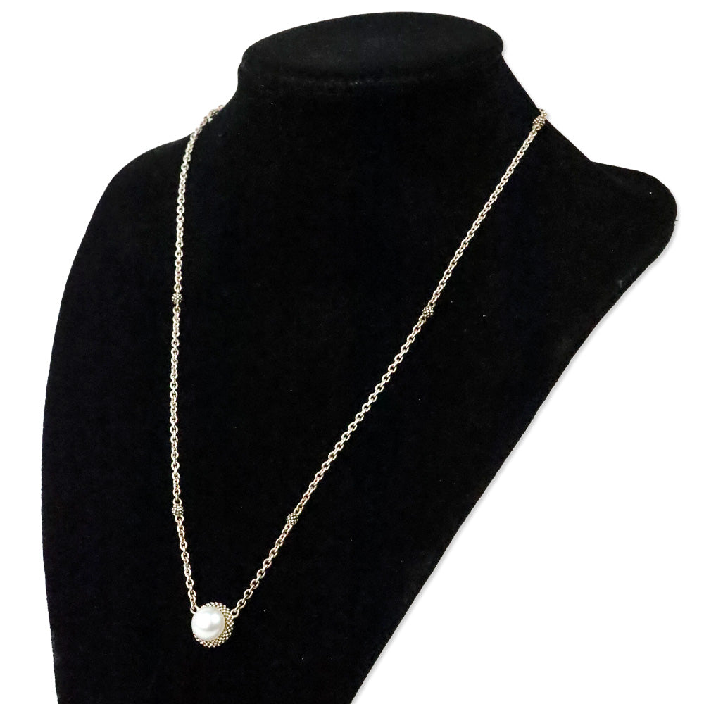 Lagos Luna Sterling Pearl Pendant Necklace