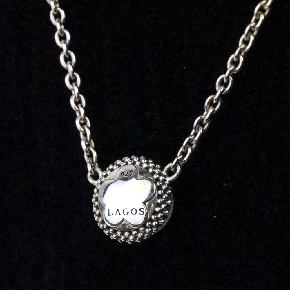 Lagos Luna Sterling Pearl Pendant Necklace