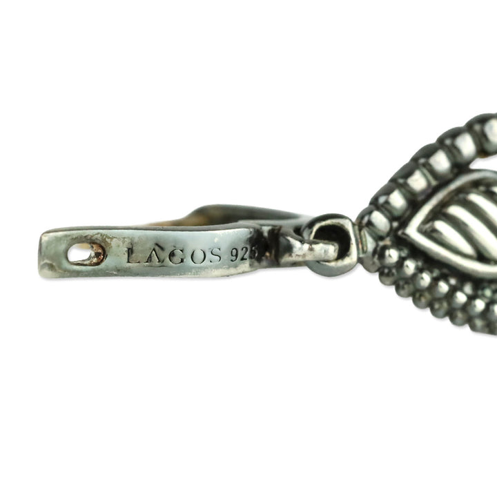 Lagos Sterling Silver Caviar Beaded Drop Earrings