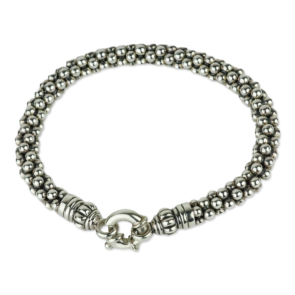 Lagos Sterling Silver Caviar Rope Bracelet