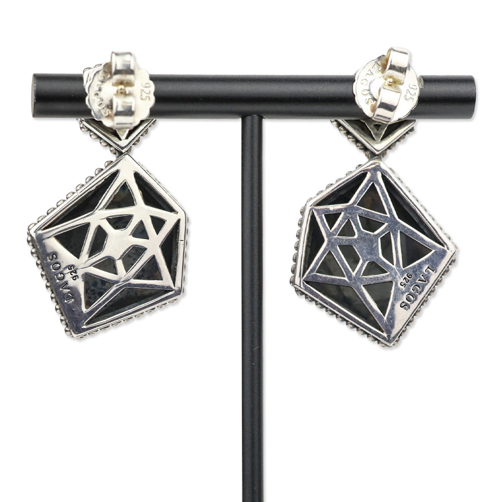 Lagos Sterling Silver Faceted Rocks Drop Earrings