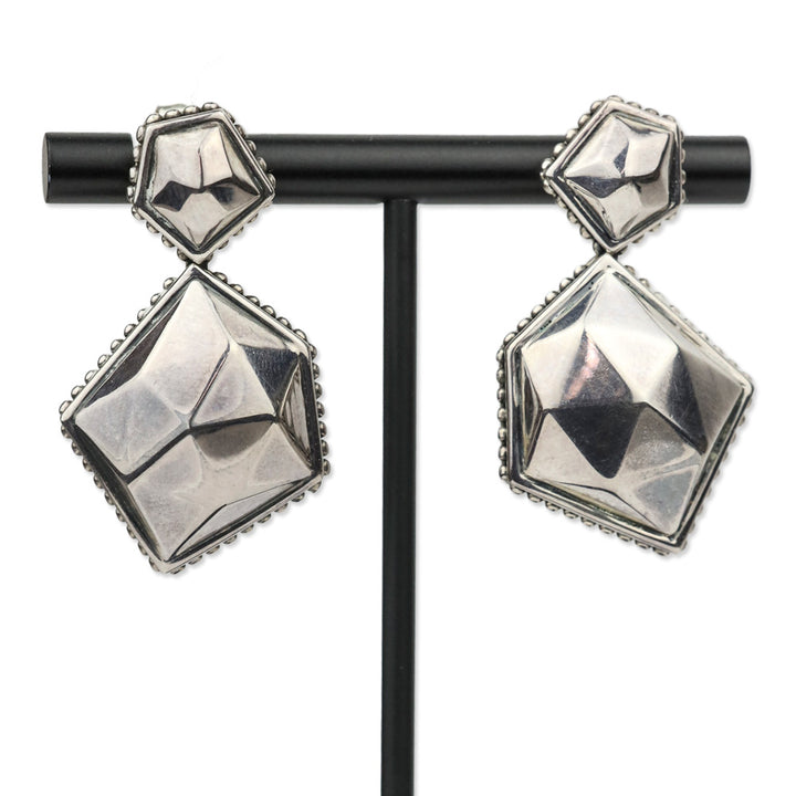 Lagos Sterling Silver Faceted Rocks Drop Earrings