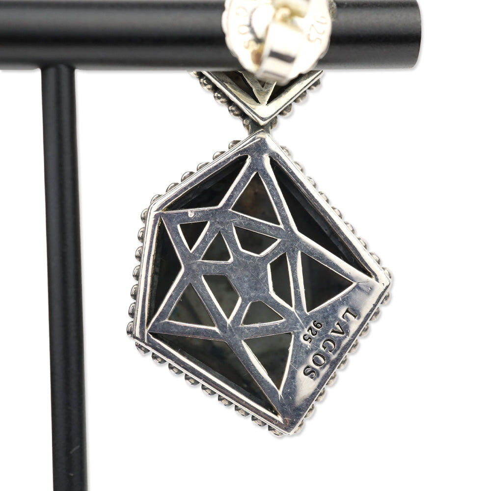 Lagos Sterling Silver Faceted Rocks Drop Earrings