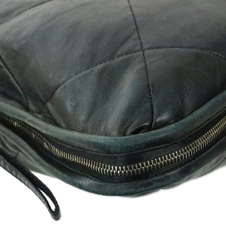 Lanvin Amalia Black Quilted Lambskin Leather Large Tote Bag