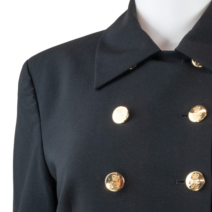 Lauren by Ralph Lauren Black Blazer with Gold Buttons