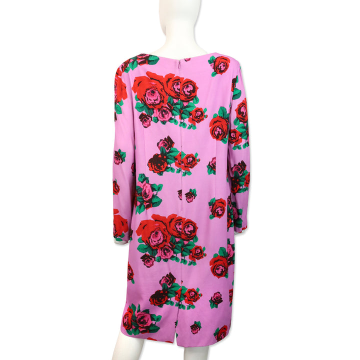 Lela Rosa Lavender Multi Seamed Sheath Dress