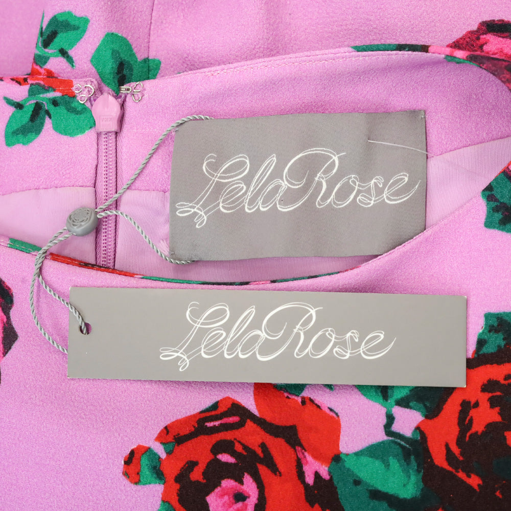 Lela Rosa Lavender Multi Seamed Sheath Dress