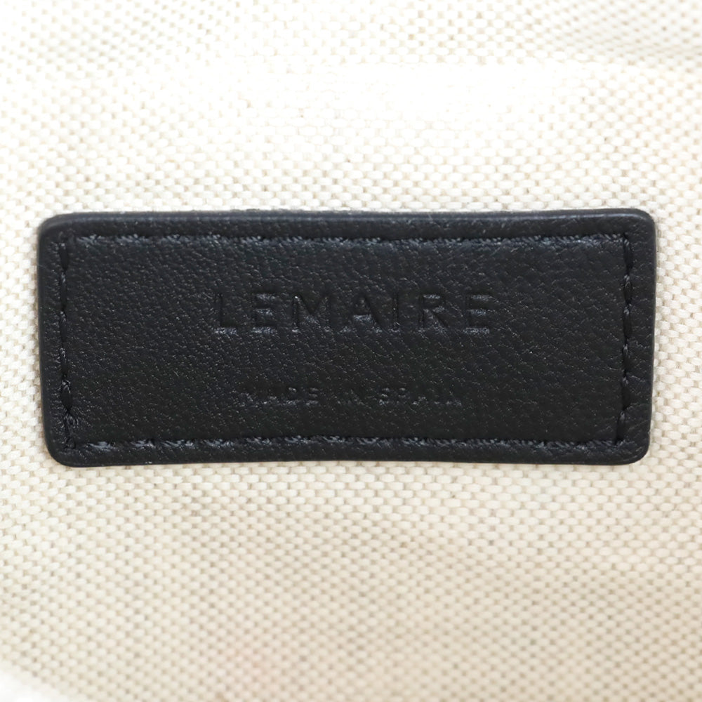 Lemaire Black Nappa Leather Small Croissant Bag