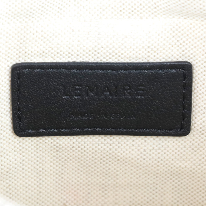 Lemaire Black Nappa Leather Small Croissant Bag