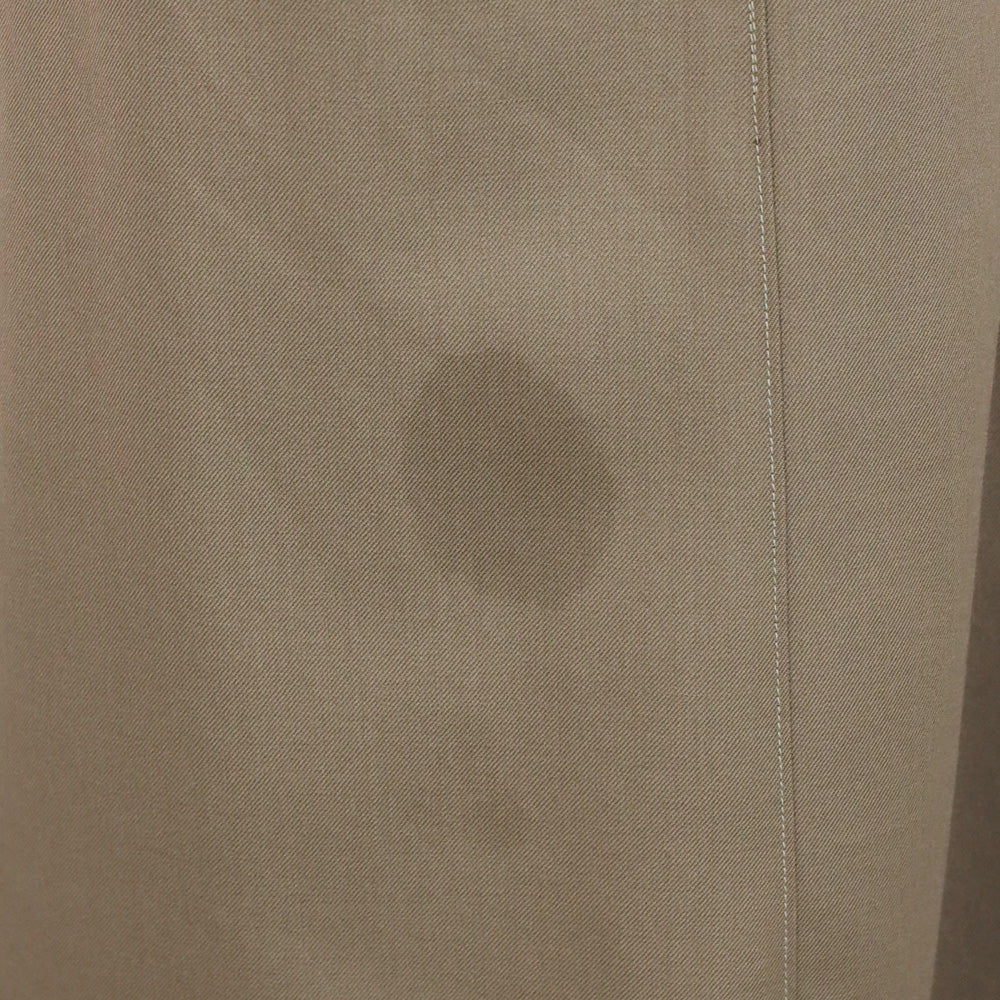 Leset Jane Brown Wool-Blend Twill Double-Breasted Belted Trench Coat