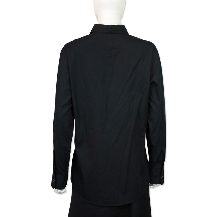 Libertine Black Dog Crystal Embellished Cotton Button-Down Shirt