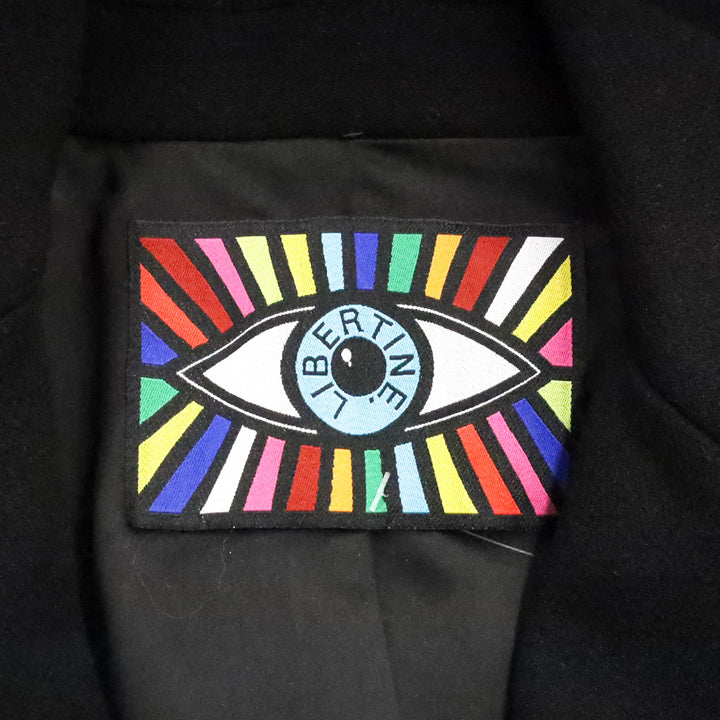 Libertine Black Wool Crystal Lucky Cat Blazer