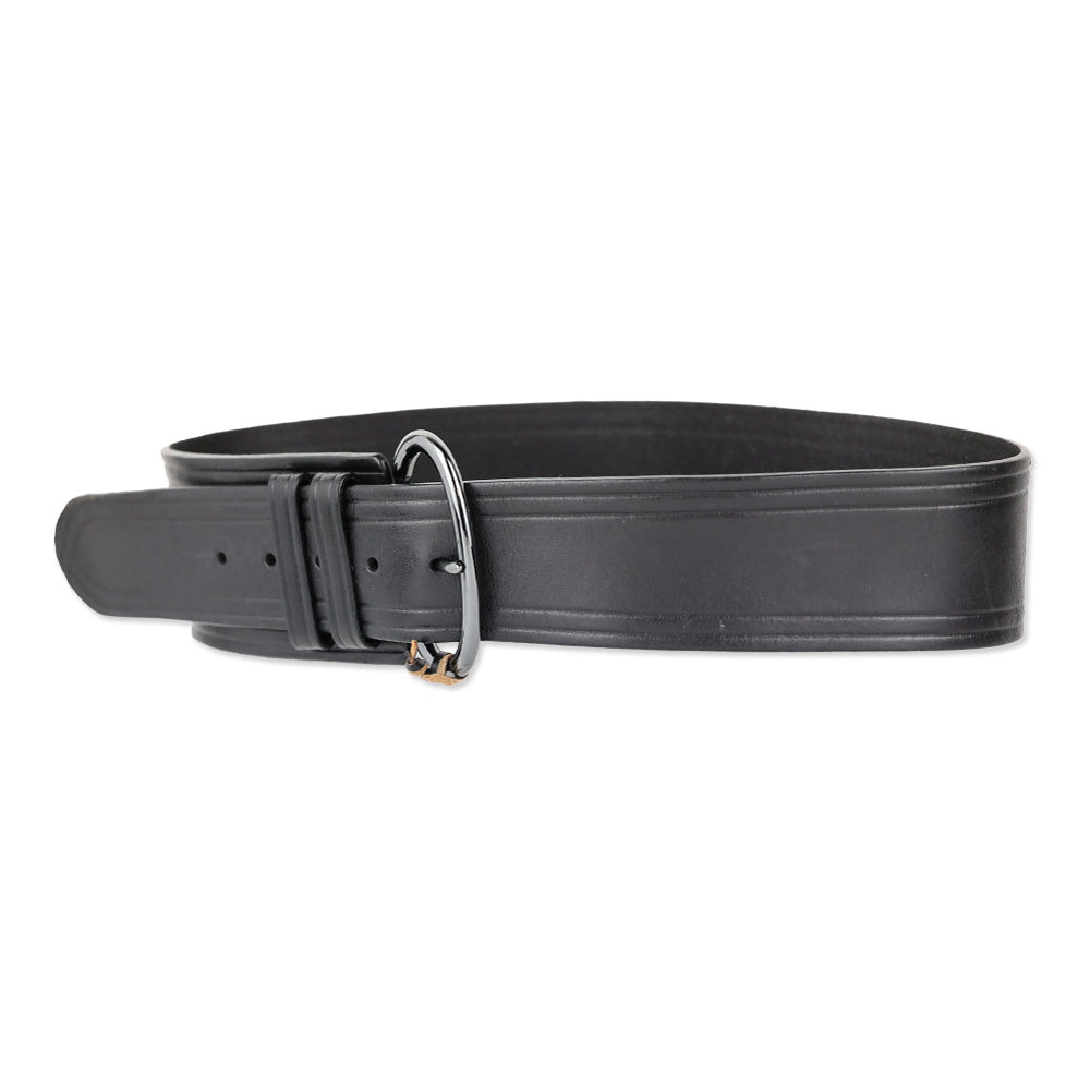 Linea Pelle Black Wide Leather Belt