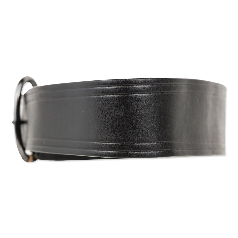 Linea Pelle Black Wide Leather Belt