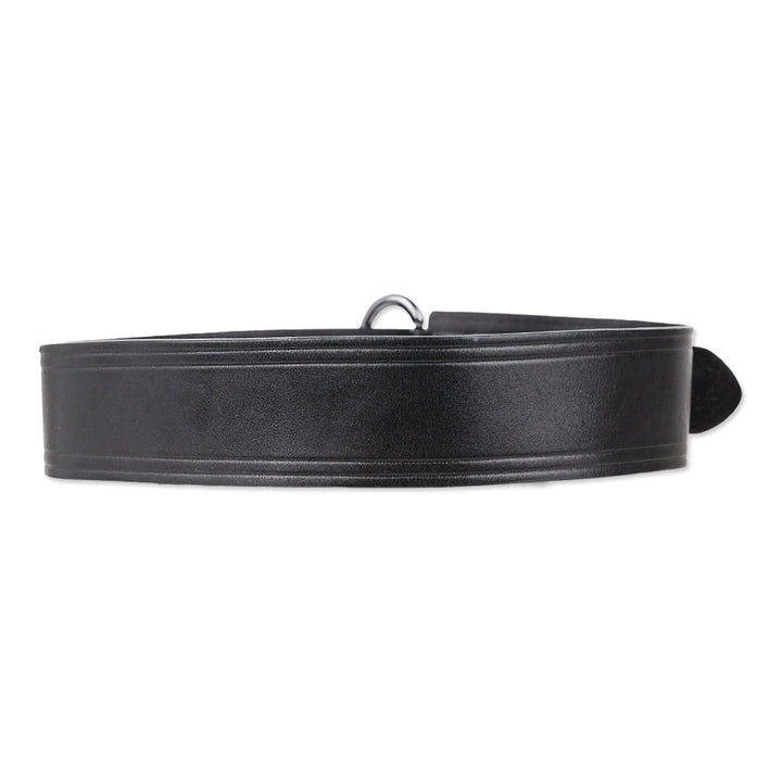 Linea Pelle Black Wide Leather Belt