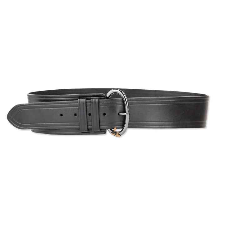 Linea Pelle Black Wide Leather Belt