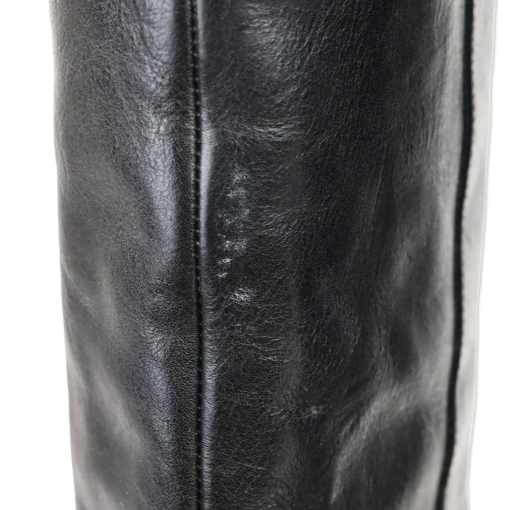Loeffler Randal Emmy D-Ring Buckle Black Leather Boots