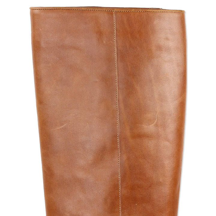 Loeffler Randal Emmy D-Ring Buckle Cognac Leather Boots