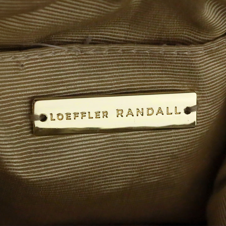 Loeffler Randall Bailey Natural/Crystal Dome Clutch
