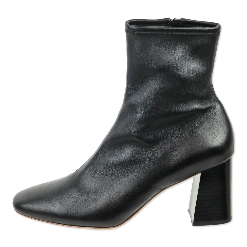 Loeffler Randall Black Leather Ankle Boots
