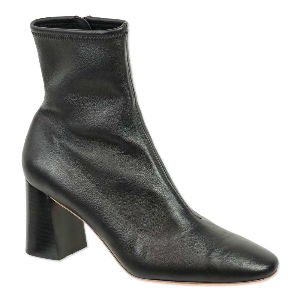 Loeffler Randall Black Leather Ankle Boots