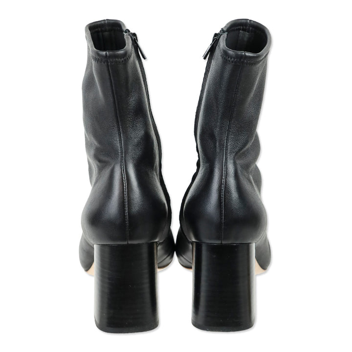 Loeffler Randall Black Leather Ankle Boots