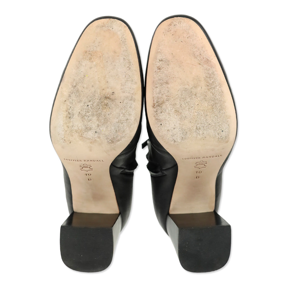 Loeffler Randall Black Leather Ankle Boots