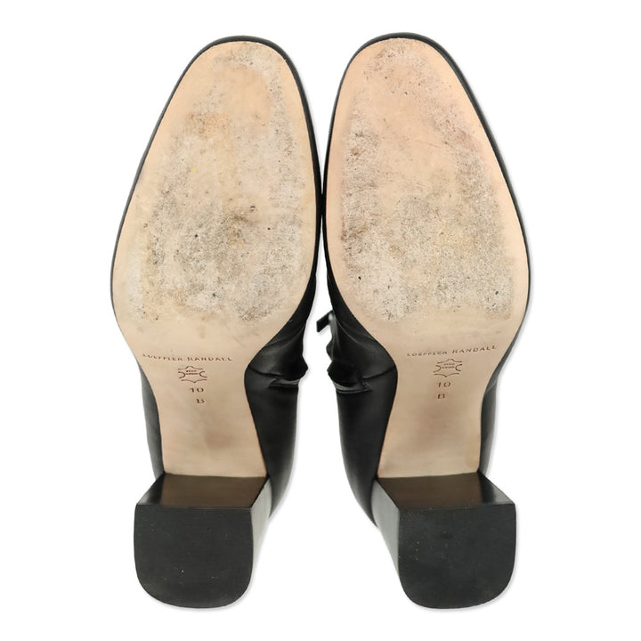 Loeffler Randall Black Leather Ankle Boots