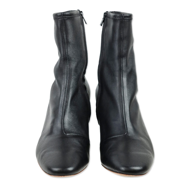 Loeffler Randall Black Leather Ankle Boots