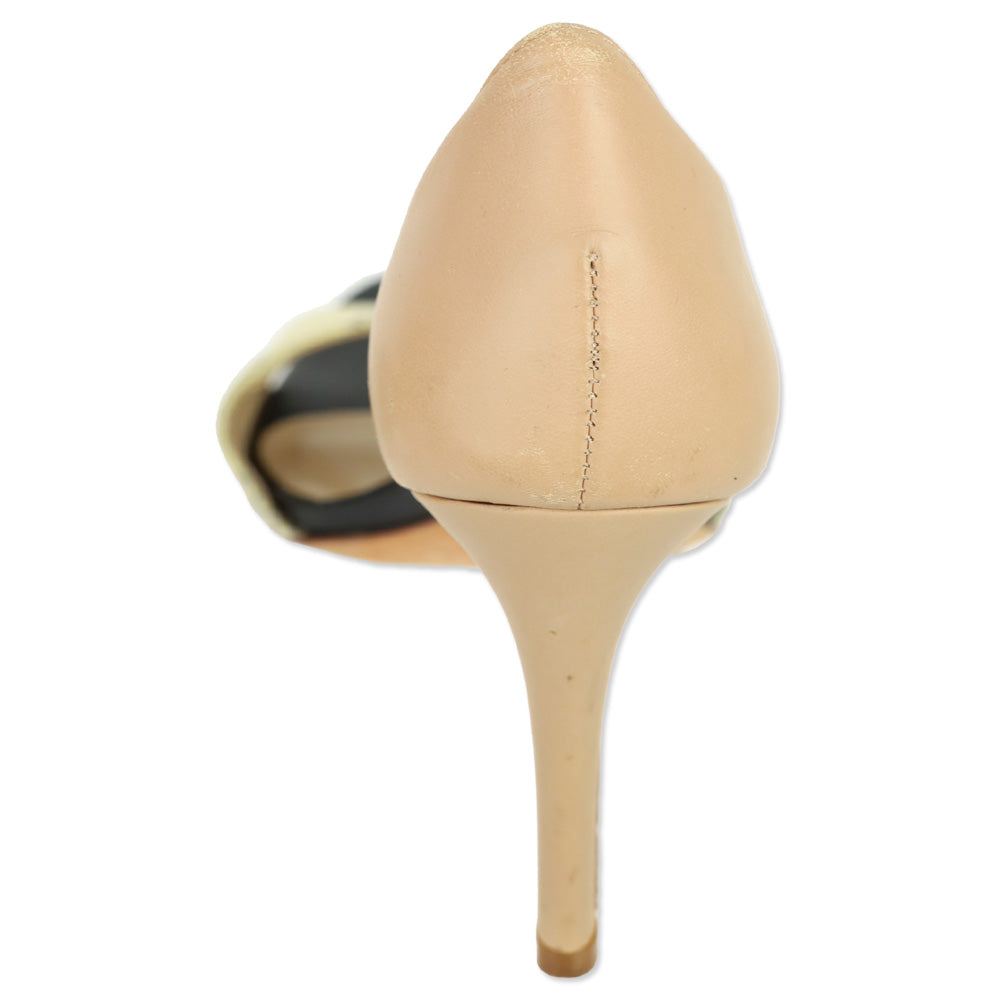 Loeffler Randall Charlotte Snakeskin Buff D’orsay Pump