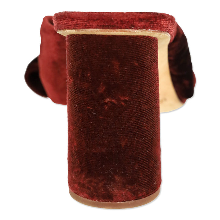 Loeffler Randall Rust Red Velvet Coco Knot Mule