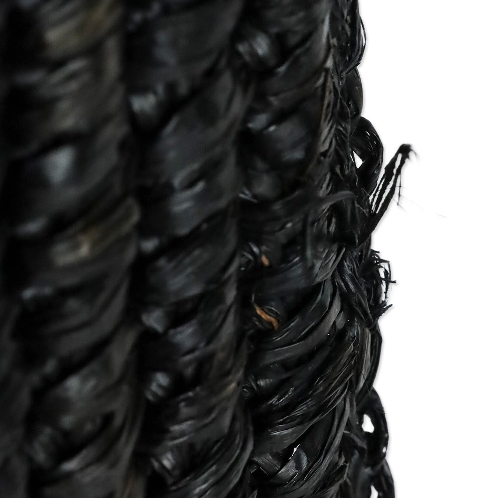 Loeffler Randall Tassel Pompom Black Raffia Clutch