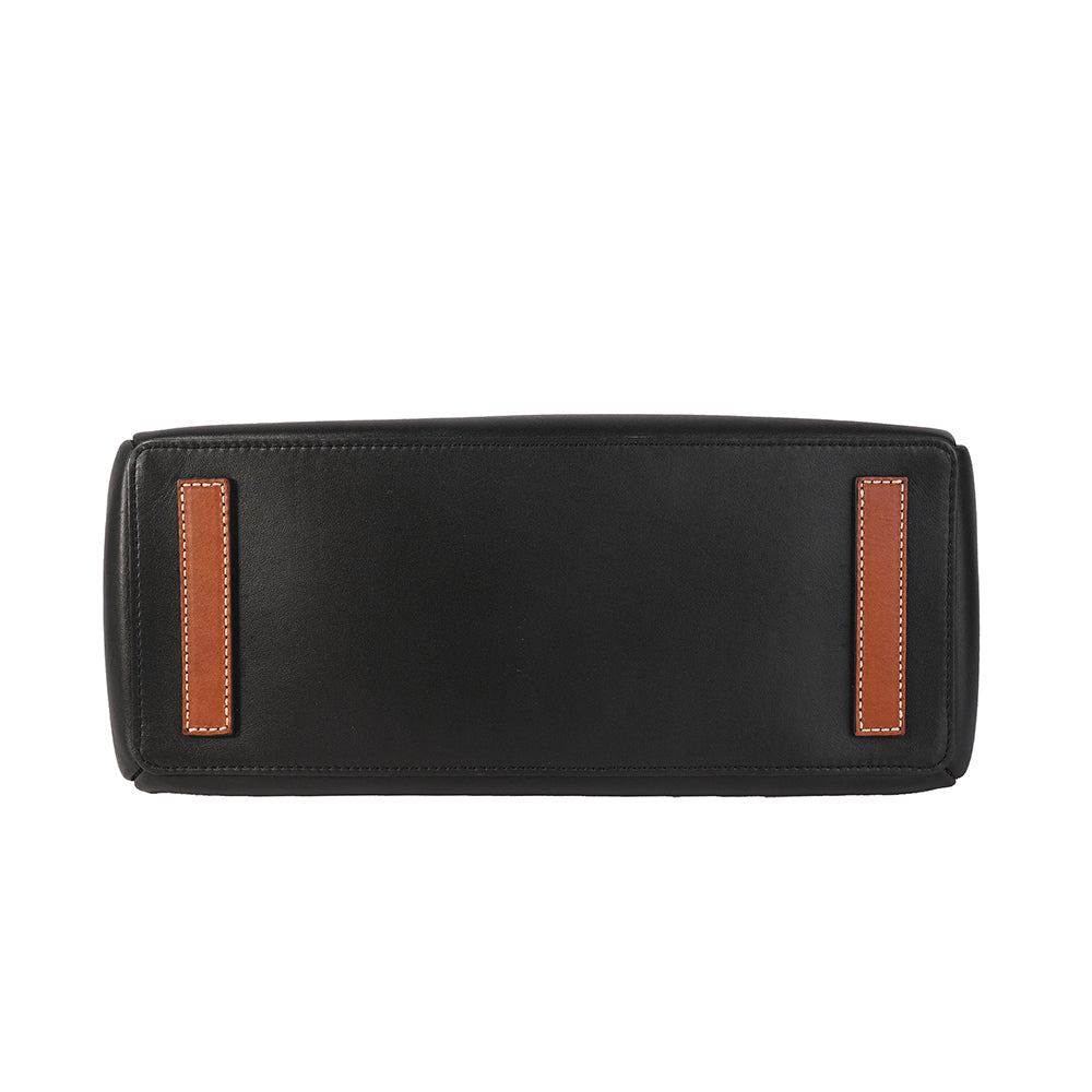 Loewe Black & Brown Large Lazo Tote Bag | DBLTKE Luxury