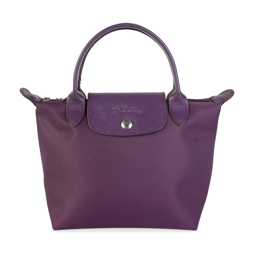 Longchamp Purple Mini Le Pliage Tote Bag