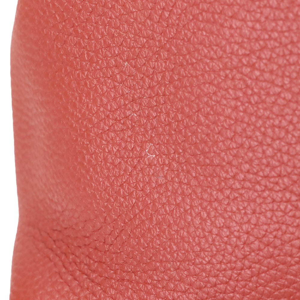 Longchamp Bamboo Toggle Clay Cowhide Leather Tote Bag