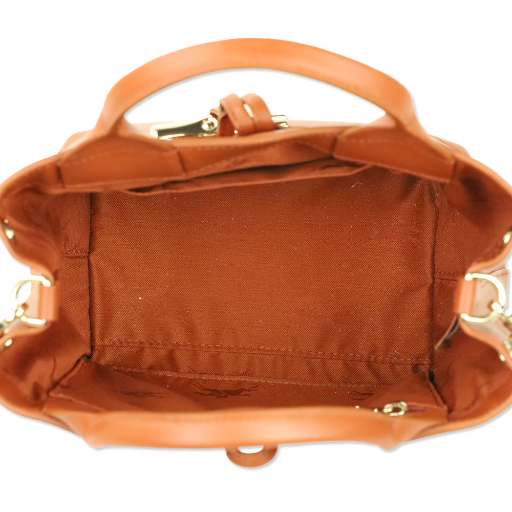 Longchamp Bark Smooth Leather Le Roseau S Tote