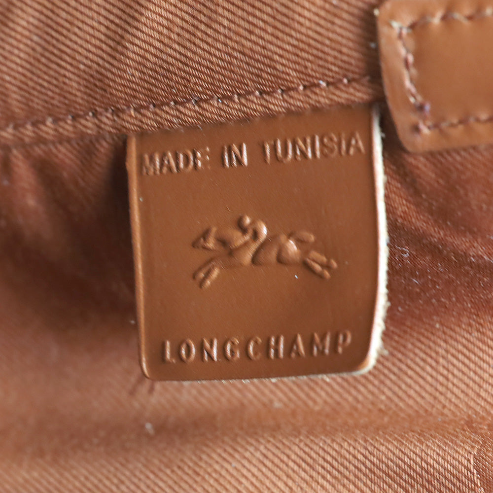 Longchamp Bark Smooth Leather Le Roseau S Tote