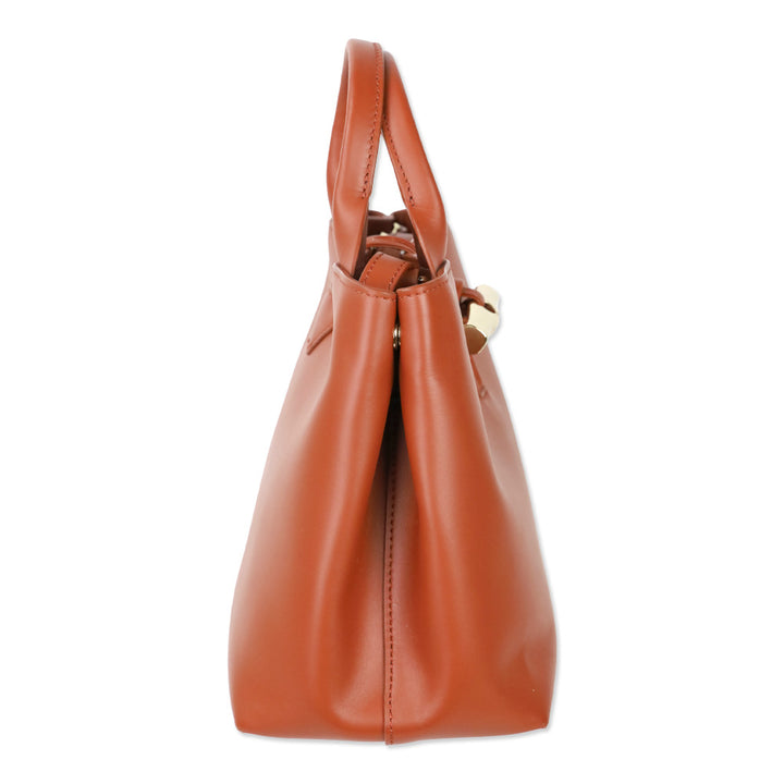 Longchamp Bark Smooth Leather Le Roseau S Tote