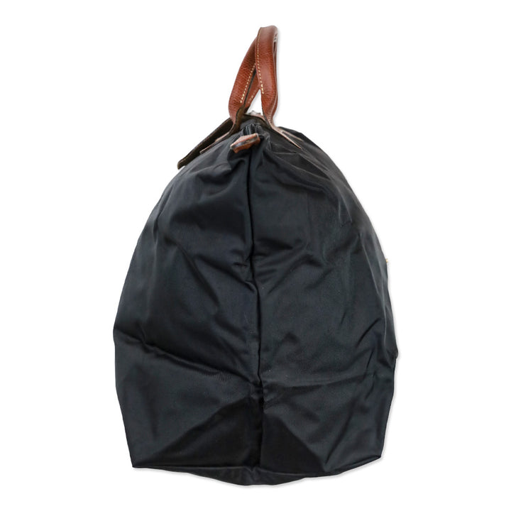 Longchamp Black Nylon Large Le Pliage Tote