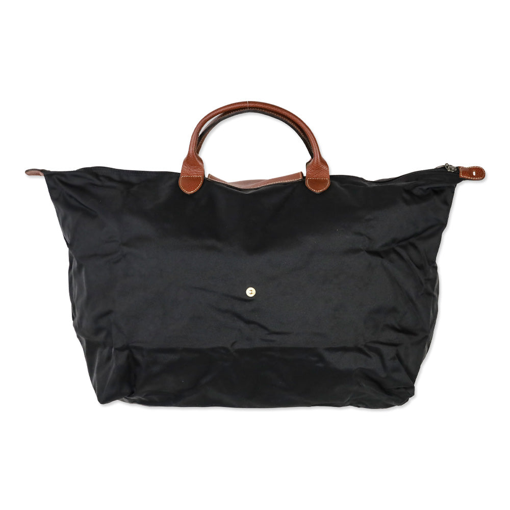 Longchamp Black Nylon Large Le Pliage Tote