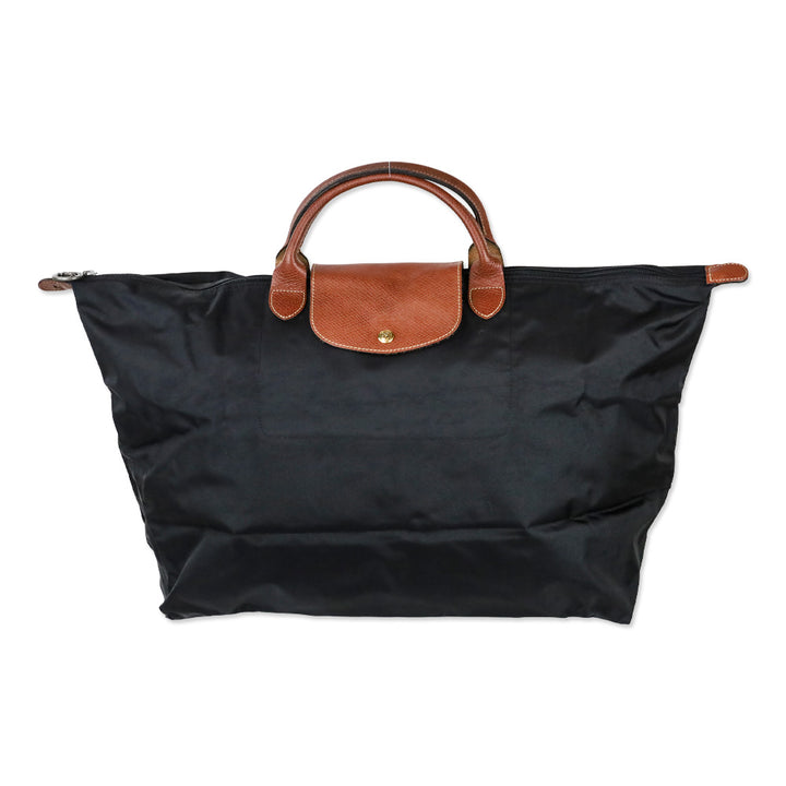 Longchamp Black Nylon Large Le Pliage Tote